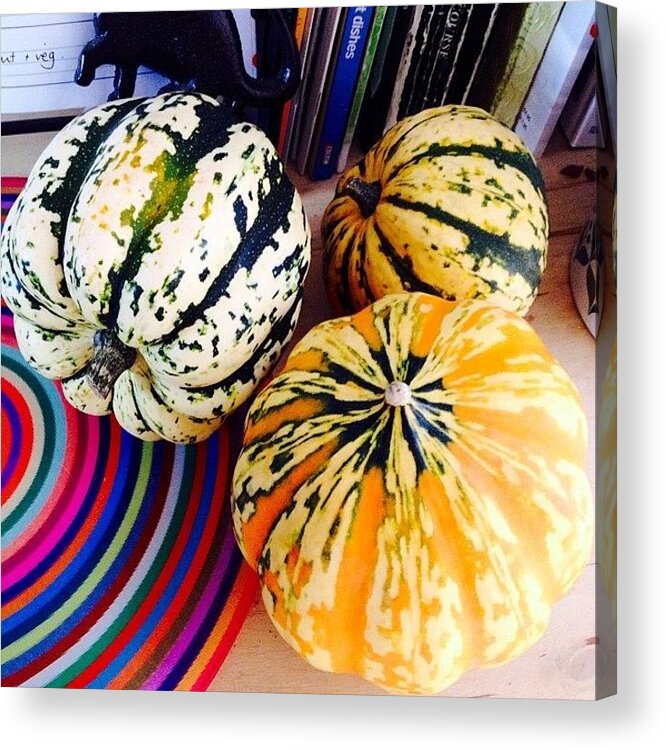 Autumn Acrylic Print featuring the photograph Autumn Squashes #nofilters #squashes by Mark Thornton