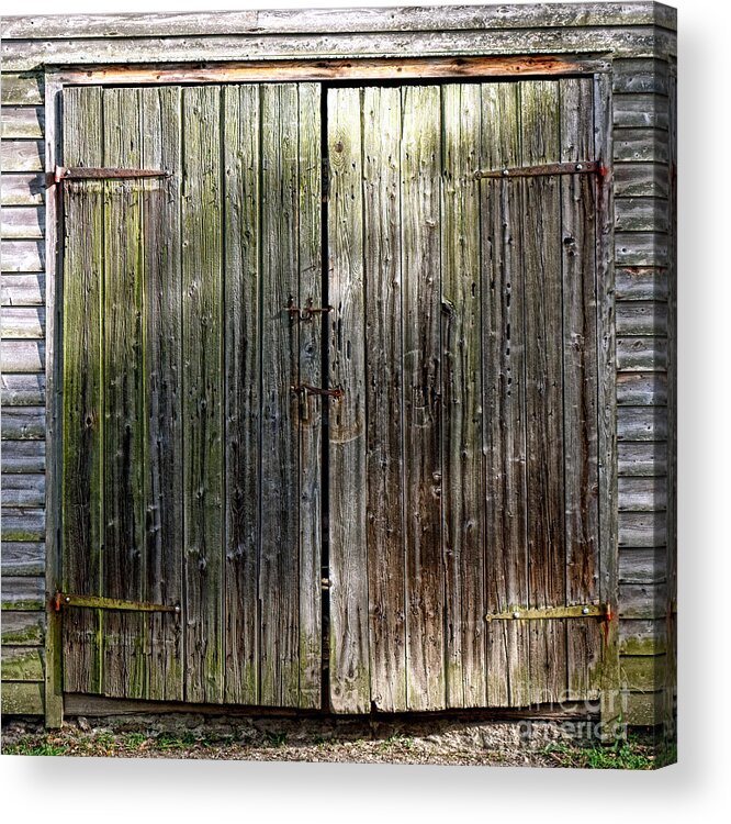 Barn Acrylic Print featuring the photograph Barndoors by Olivier Le Queinec
