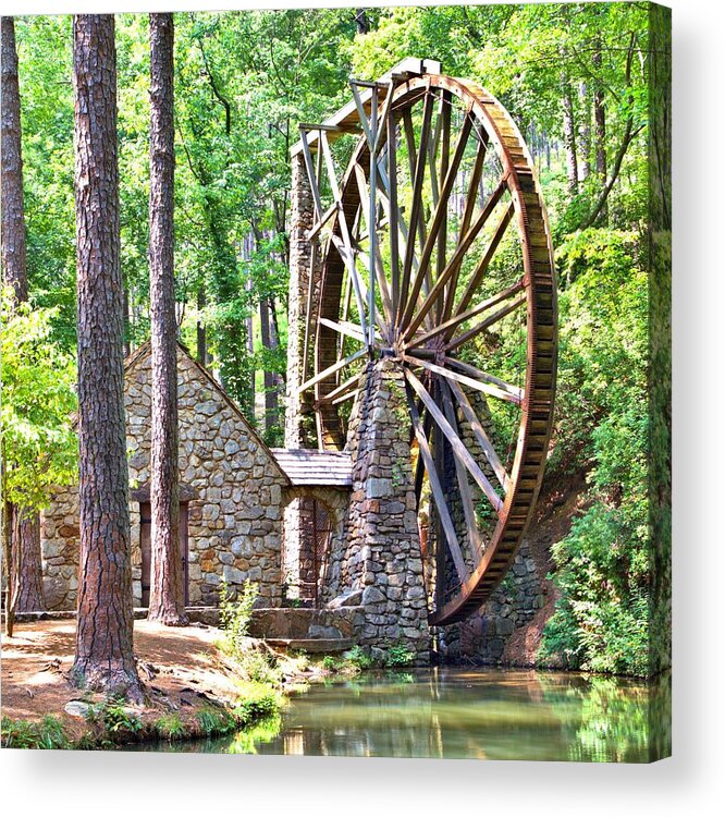 10388 Acrylic Print featuring the photograph Berry College's Old Mill - Square by Gordon Elwell