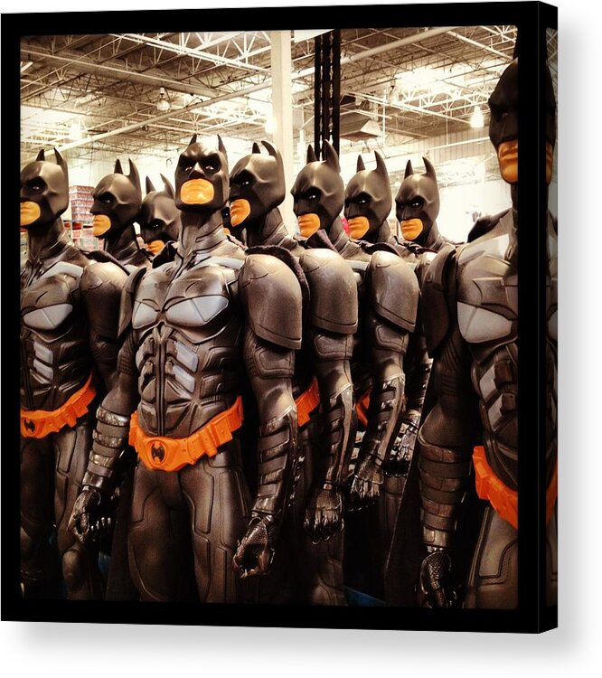 Batman Acrylic Print featuring the photograph Batman Army by Eugene Evon