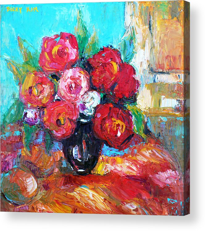 Still Life Acrylic Print featuring the painting Beautiful Day by Becky Kim