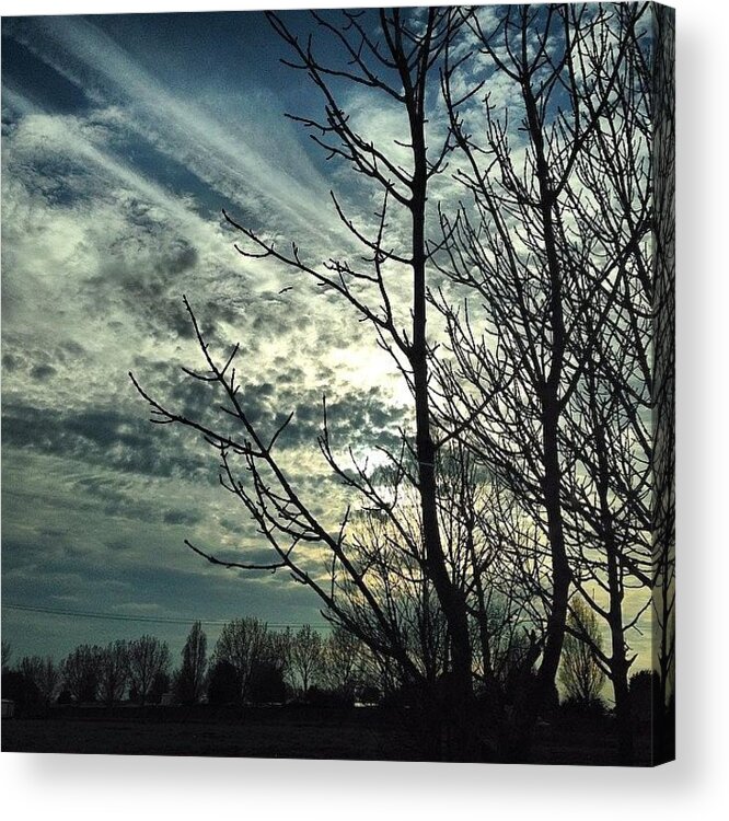 Beautiful Acrylic Print featuring the photograph Beautiful Sky #sky #beautiful by Megan Shuttlewood
