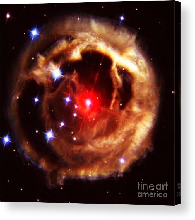 Cosmos Acrylic Print featuring the digital art Birth by Steven Pipella