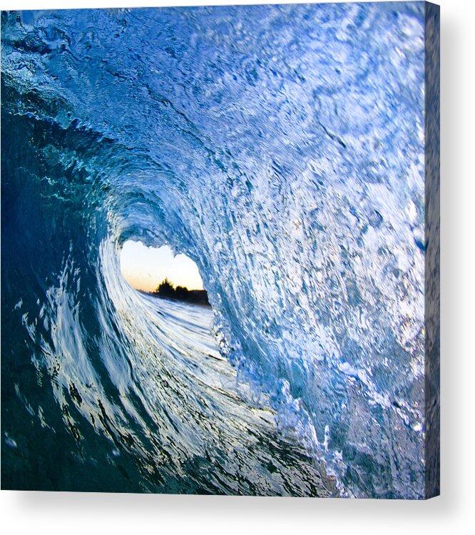 Water Acrylic Print featuring the photograph Blue envelope - part 3 of 3 by Sean Davey