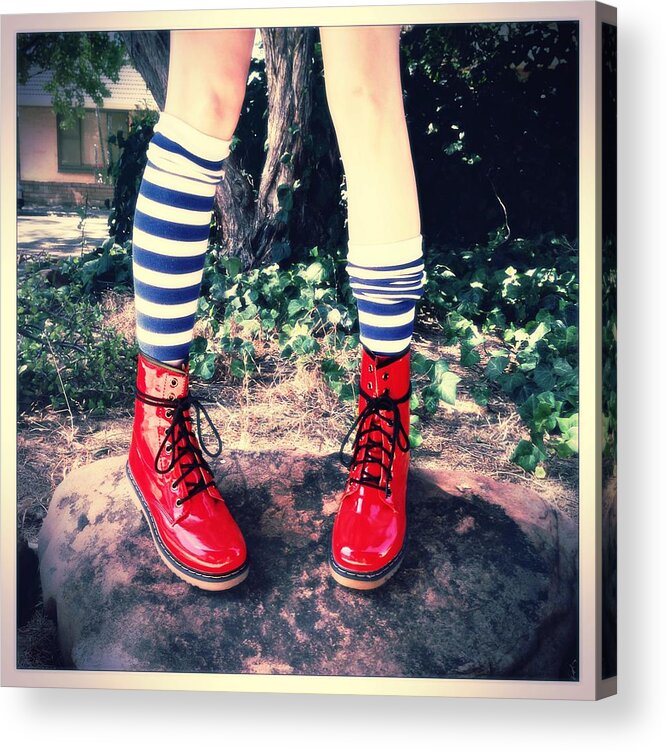 Boots Acrylic Print featuring the photograph Boots Of Glory by Kelly King