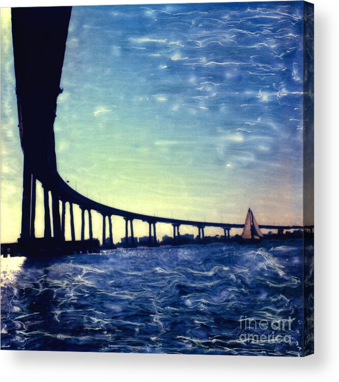 Coronado Acrylic Print featuring the photograph Bridge Shadow by Glenn McNary