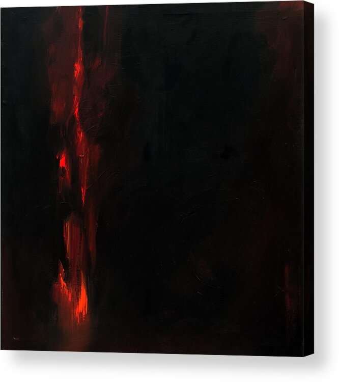 Abstract Acrylic Print featuring the painting Burn by Sean Parnell