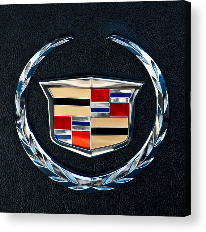 Cadillac Emblem Acrylic Print featuring the photograph Cadillac Emblem by Jill Reger