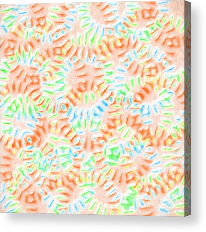 Andee Design Abstract Acrylic Print featuring the digital art Candy Circles 5 by Andee Design