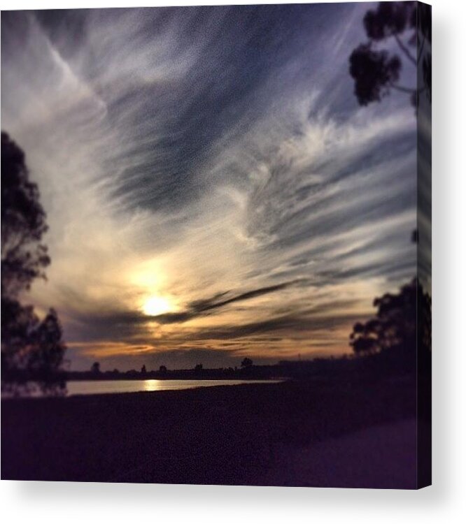  Acrylic Print featuring the photograph Carlsbad Watercolor Sky by Julie Ann Stricklin