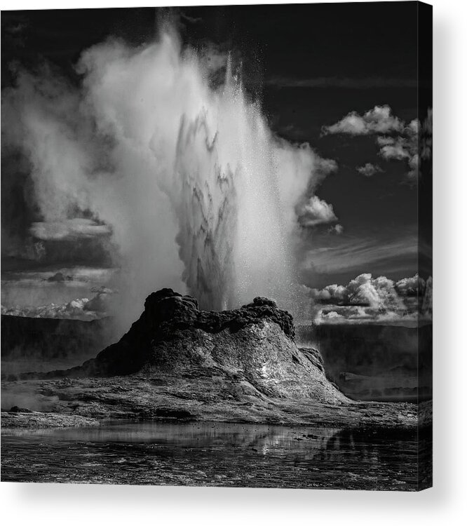 Wyoming Acrylic Print featuring the photograph Castle Geyser by Yvette Depaepe