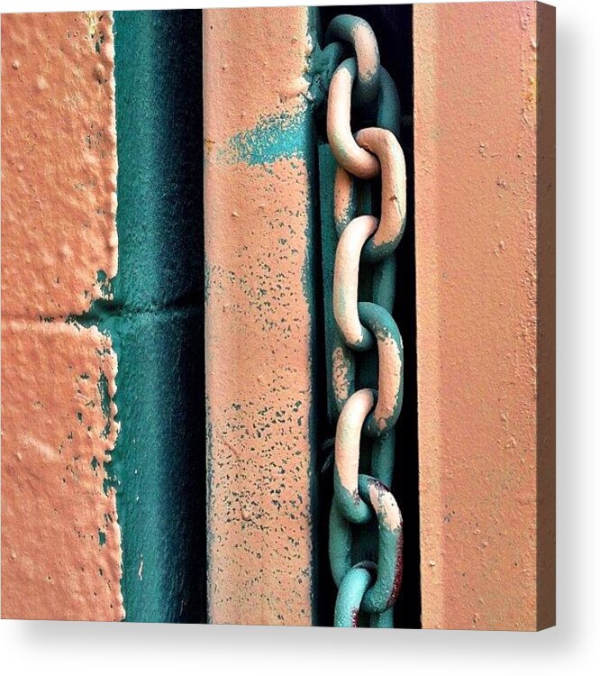 Juliegeb Acrylic Print featuring the photograph Chainlink by Julie Gebhardt