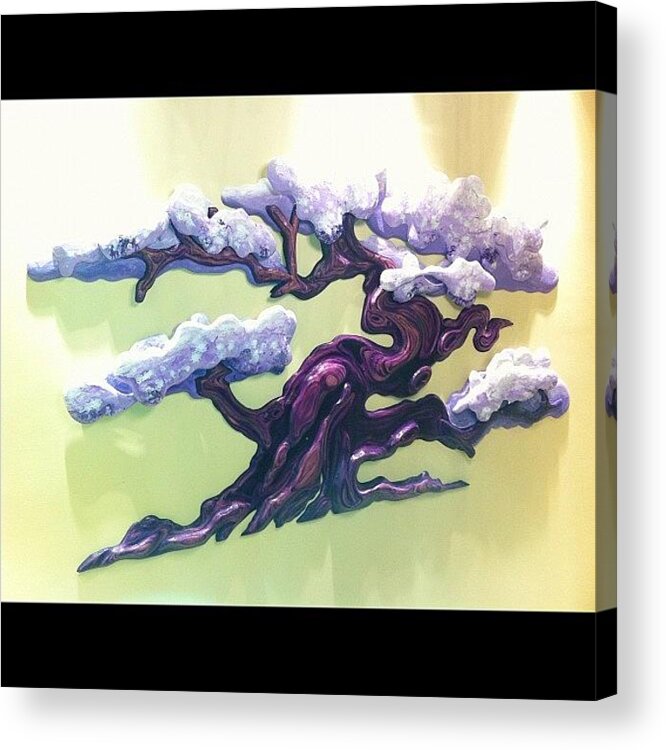  Acrylic Print featuring the photograph Chainsaw Carved Wood Tree Of Life I by Ocean Clark