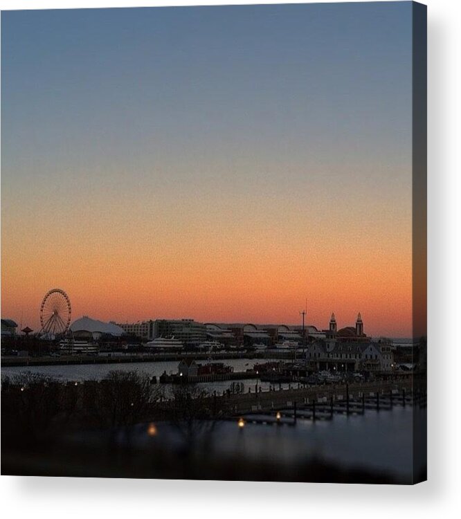  Acrylic Print featuring the photograph Chicago Navy Pier And Chicago Marine by Lisa Worrell
