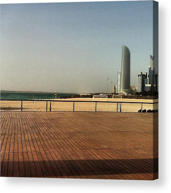  Acrylic Print featuring the photograph Chillin At The Boardwalk Before Dinner by Shaun Andrews