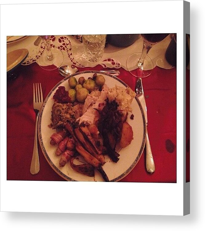 Cookingwithmum Acrylic Print featuring the photograph Christmas Dinner, Beyond Delicious by Zoe Campbell