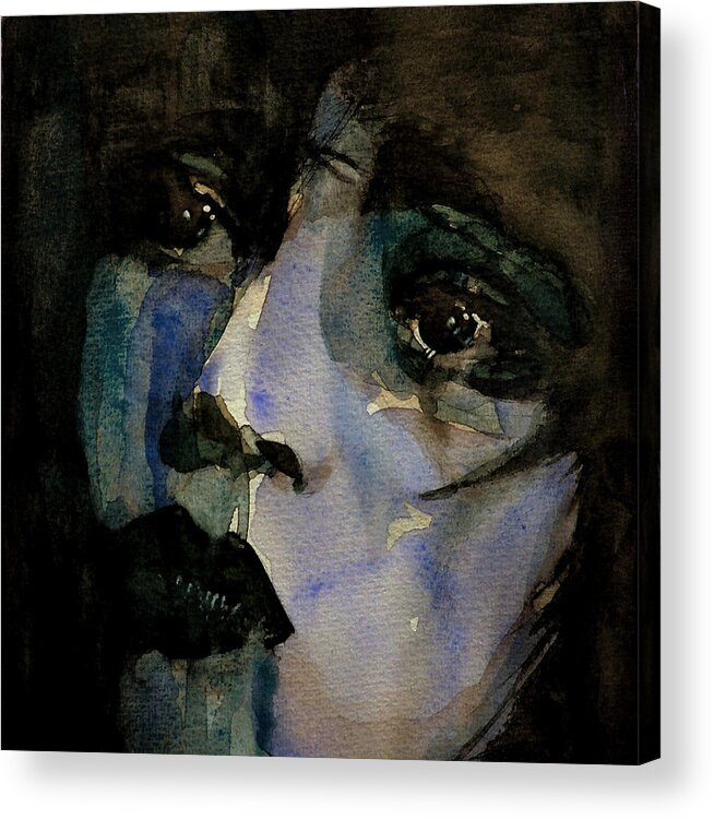 Clara Bow Acrylic Print featuring the painting Clara Bow by Paul Lovering