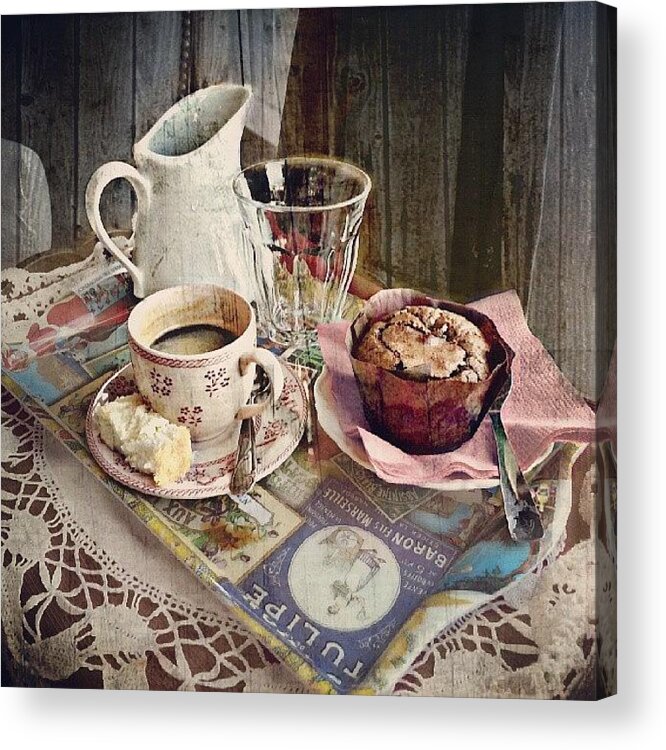 Coffee Acrylic Print featuring the photograph Coffee Time by Barbara Orenya