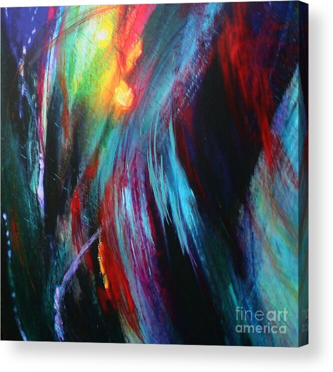 Metaphysical Acrylic Print featuring the painting Creation by Jeanette French