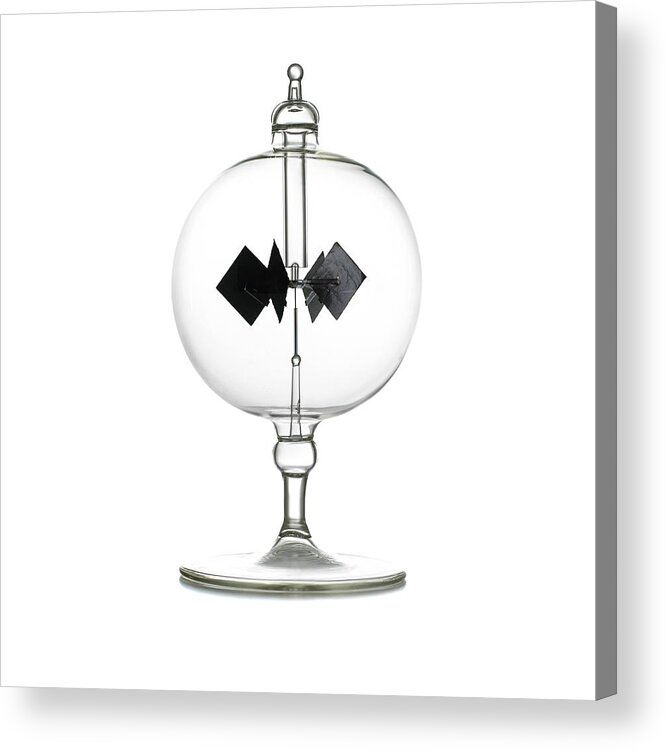 Crookes Radiometer Acrylic Print featuring the photograph Crookes Radiometer by Science Photo Library