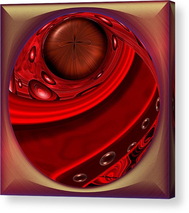 Blood Acrylic Print featuring the digital art Curious Type by Wendy J St Christopher