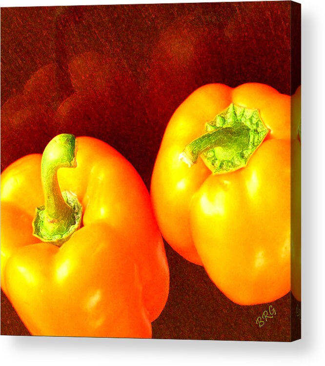 Vegetable Acrylic Print featuring the photograph Dancing Peppers by Ben and Raisa Gertsberg