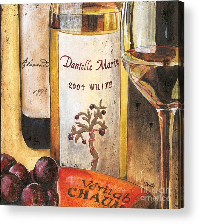 Red Grapes Acrylic Print featuring the painting Danielle Marie 2004 by Debbie DeWitt