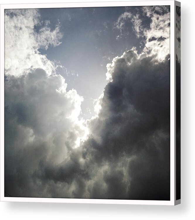 Thunderstorm Acrylic Print featuring the photograph Dark Clouds Coming by Gaiamoments