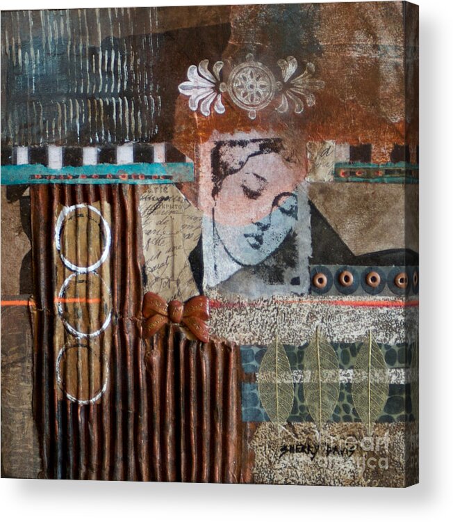 Collage Acrylic Print featuring the mixed media Day Dreams by Sherry Davis