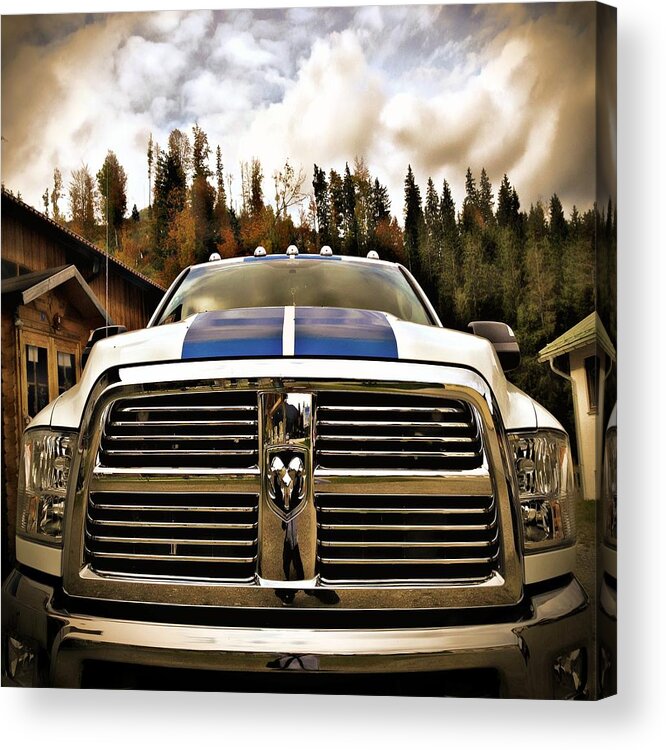 Dodge Acrylic Print featuring the photograph Dodge by Angel Eowyn