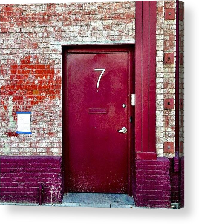 Doorsgalore Acrylic Print featuring the photograph Door Number 7 by Julie Gebhardt