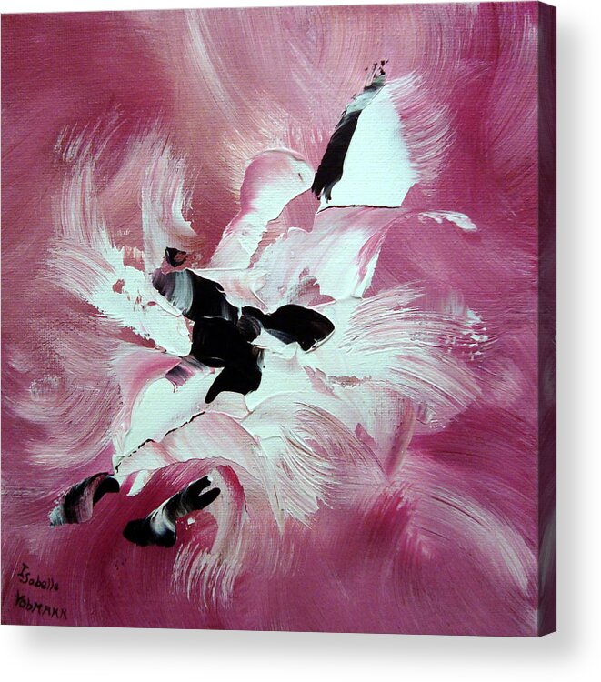 Abstract Acrylic Print featuring the painting Douceur by Isabelle Vobmann