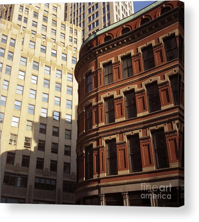 Skyscrapers Acrylic Print featuring the photograph Downtown Boston by Riccardo Mottola