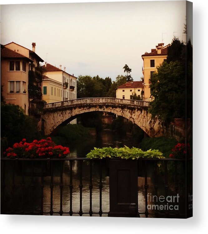 Sanmichele Acrylic Print featuring the photograph Downtown Vicenza by Donato Iannuzzi