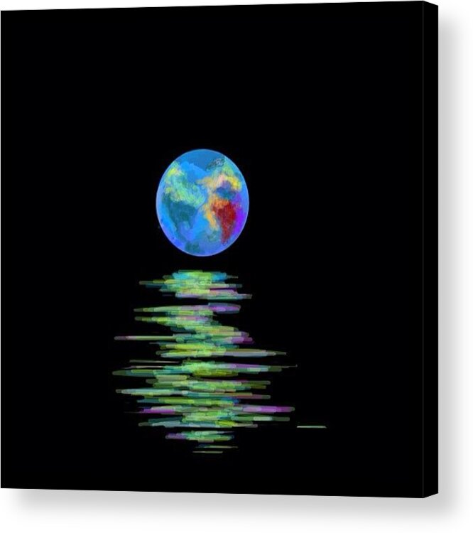 Draw Acrylic Print featuring the photograph Draw Something 2 Free Draw. Rainbow by Michelle Cronin