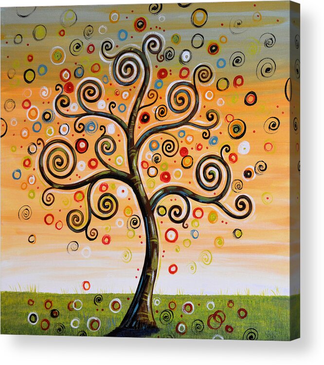 Tree Acrylic Print featuring the painting Dreaming Tree by Amy Giacomelli
