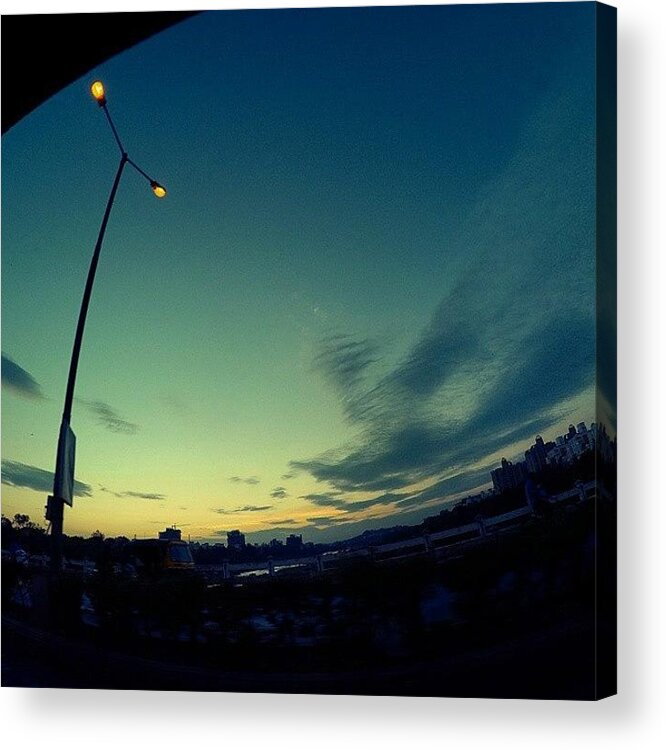 Goprophotography Acrylic Print featuring the photograph Driving By This Scenic View! #sunset by Vishwajeet Kale