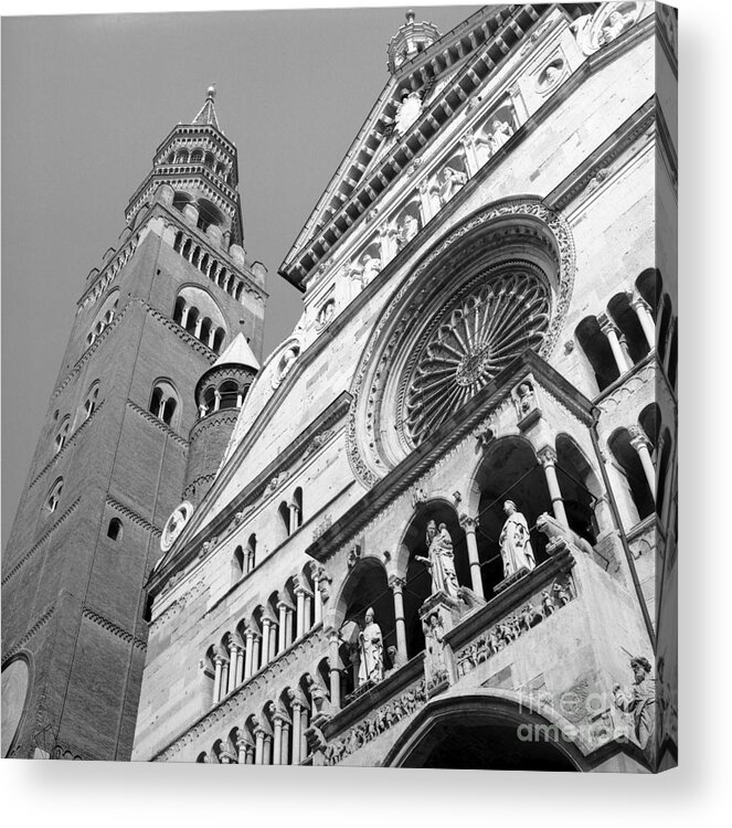 Duomo Acrylic Print featuring the photograph Duomo di Cremona e Torrazzo by Riccardo Mottola