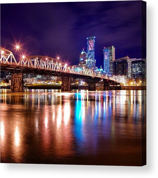 Pdxpipeline Acrylic Print featuring the photograph Early Morning On New Year's Eve, 2014 by Mike Warner