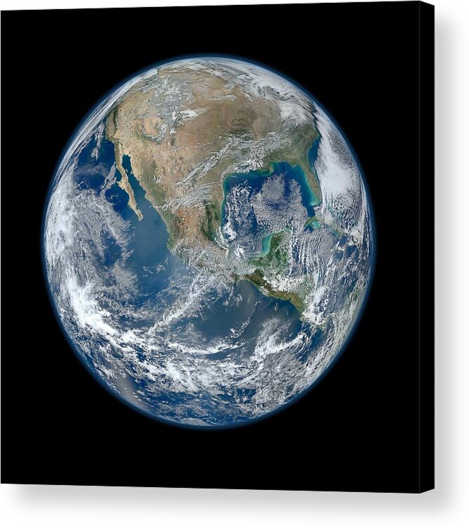 2012 Acrylic Print featuring the photograph Earth, satellite image by Science Photo Library