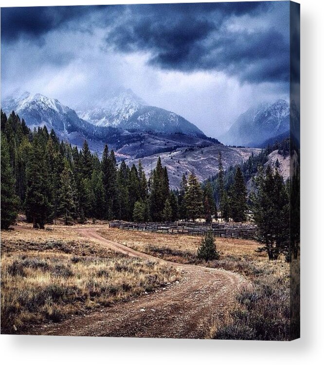 Mountains Acrylic Print featuring the photograph Embrace That Which Defines You. #idaho by Cody Haskell