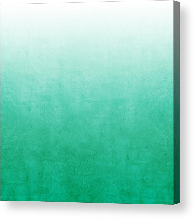 Abstract Acrylic Print featuring the mixed media Emerald Bay by Linda Woods