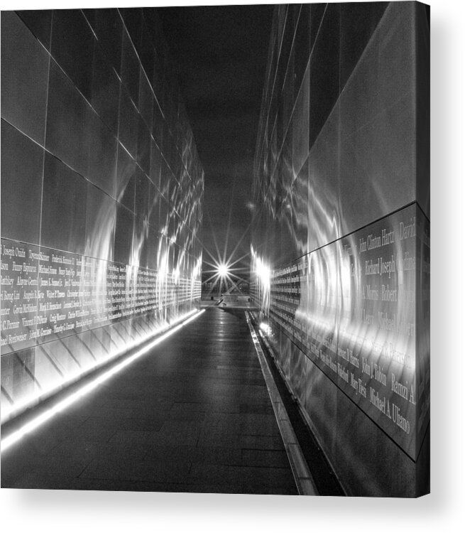 Empty Sky Acrylic Print featuring the photograph Empty Sky Memorial by GeeLeesa Productions