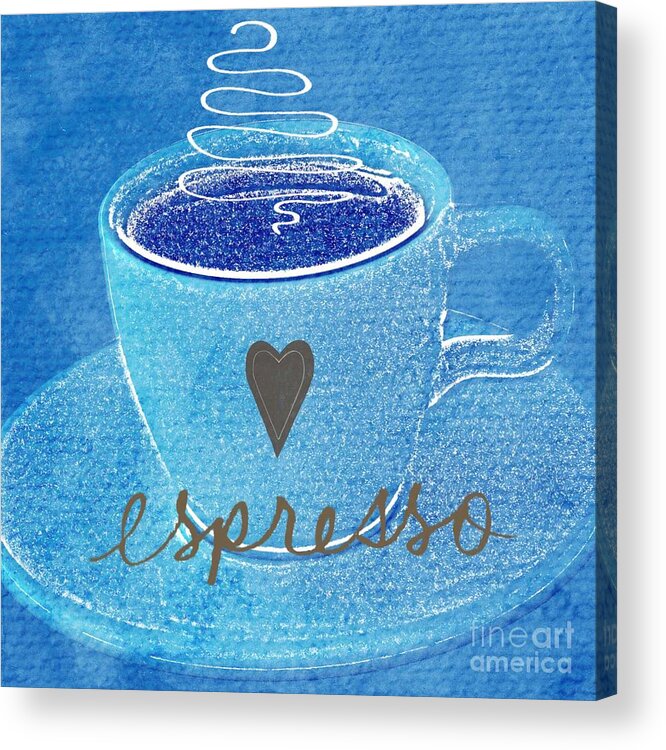 Espresso Acrylic Print featuring the painting Espresso by Linda Woods