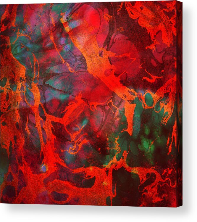 Flow Acrylic Print featuring the painting Eternal Flow by Ally White