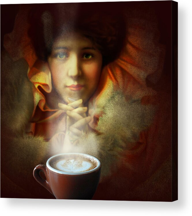 Coffee Acrylic Print featuring the photograph Even a picture can appreciate the smell of coffee by Jeff Burgess