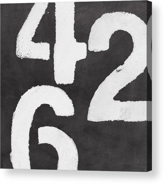 Even Numbers Acrylic Print featuring the painting Even Numbers by Linda Woods