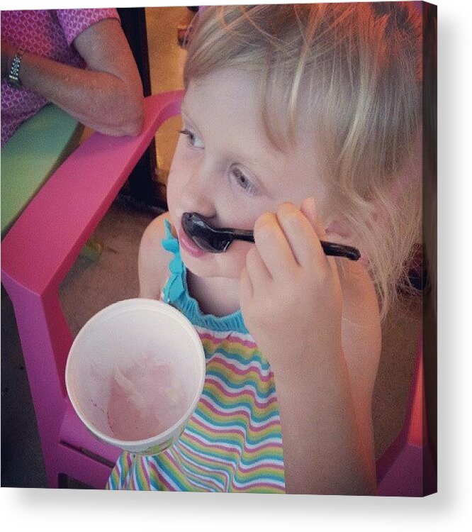  Acrylic Print featuring the photograph Evey Loves Sweet Frog Froyo! by Chris Morgan