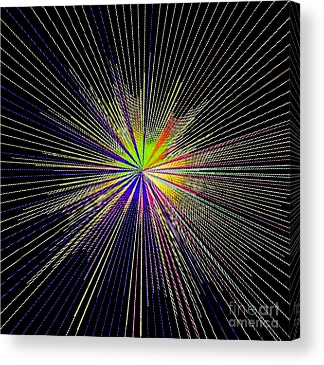 Digital Designs Acrylic Print featuring the digital art Exploding Light 0001 by Kip Vidrine