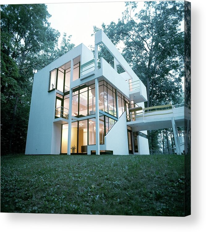Home Acrylic Print featuring the photograph Exterior Of Mr. And Mrs. Jay Hanslemann's by Tom Yee